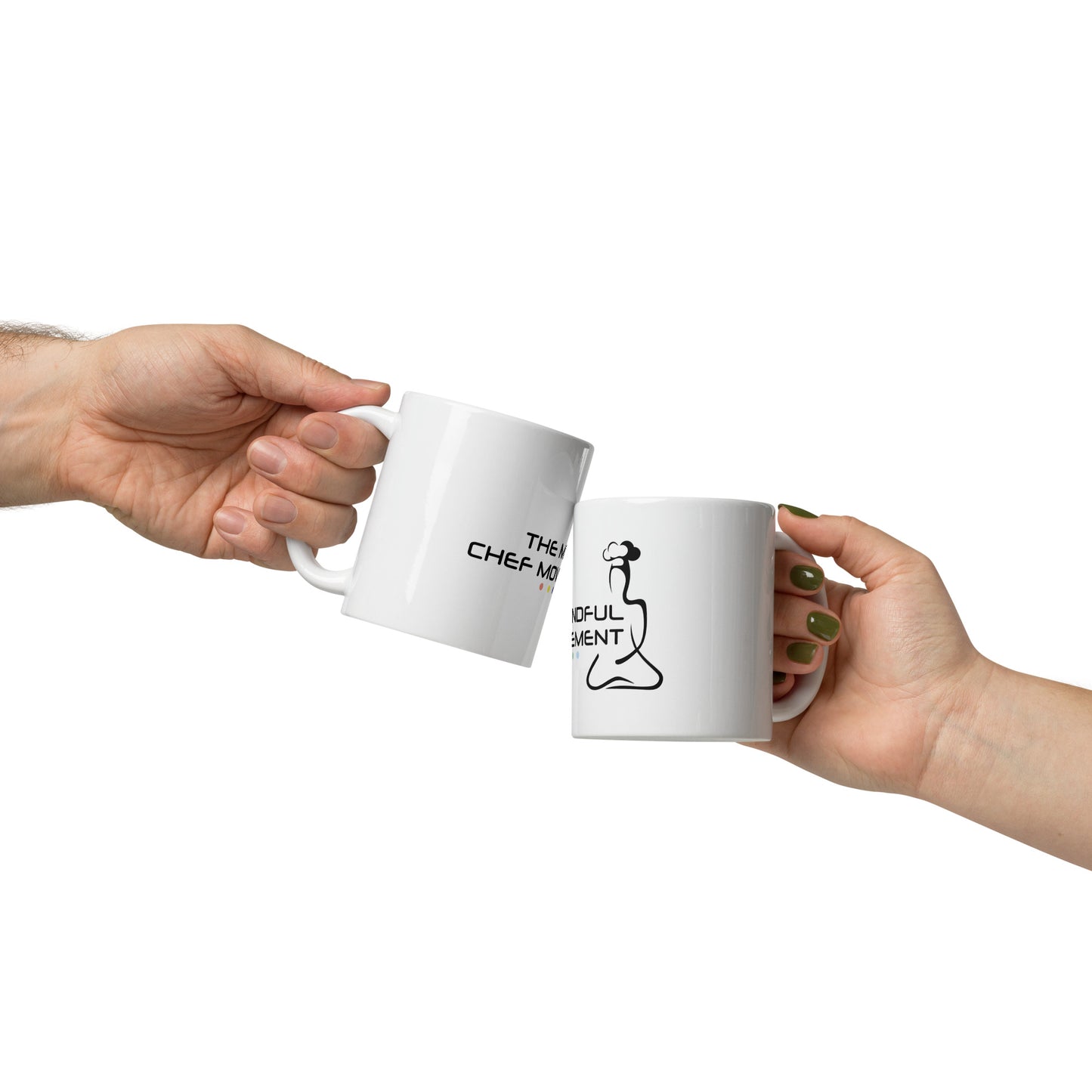 White glossy mug